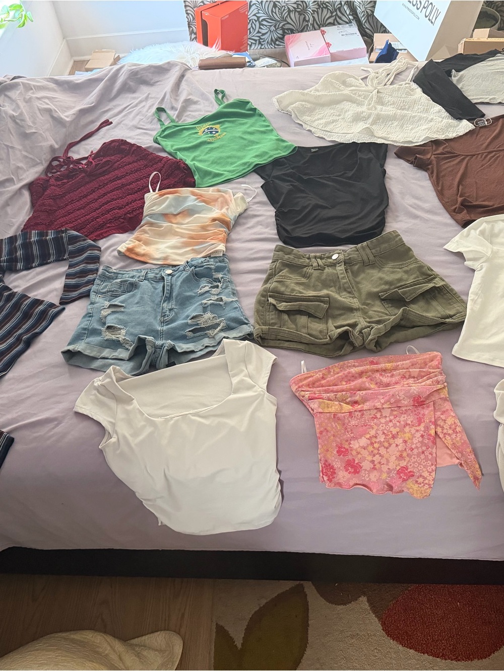 Assorted SHEIN Women's Summer Tops & Shorts Bundle -shirts and tops